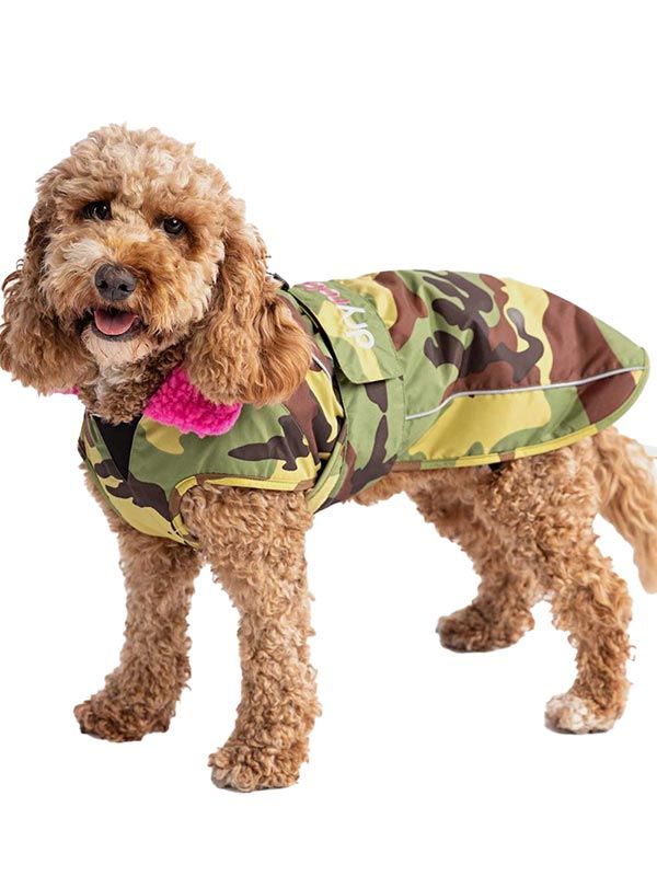 Dryrobe Dog Coat Camo Pink