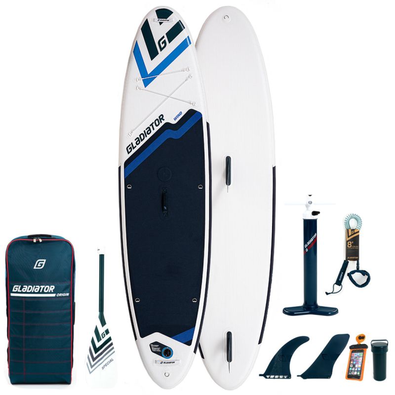 SUP GLADIATOR WindSUP 10'7 completo di vela - SUP gonfiabile, WindSUP e  kayak superficie: 2,0m