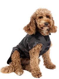 Dryrobe Dog Coat - Black Camo Black