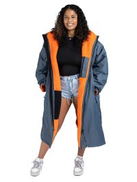 Dryrobe Changing Robe - Grey Orange 