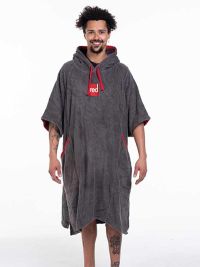 Red Original Luxury Towelling Changing Robe - Grey