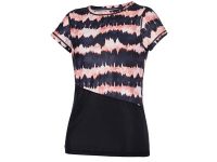 Mystic Dazzled Short Sleeved Quick dry SUP Top - Black & Salmon Pink