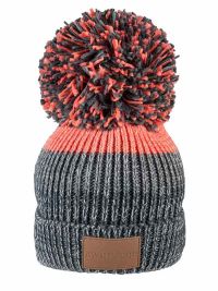 Swimbler Waterproof Bobble Hat - Peach Grey 