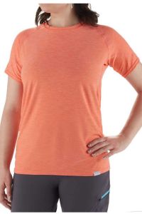 NRS Women's H2Core Silkweight Short Sleeve T-Shirt - Cayenne - Model Front