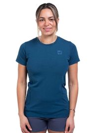 Red Original Ladies Performance Tee Navy - front