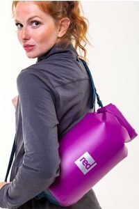 10L Red Original  Roll Top Drybag - Venture Purple | Paddle board Dry Bag - over the shoulder