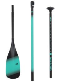 Riding Not Hiding Paddle Elite Series - Teal | 3 piece Carbon Paddle with HexCut