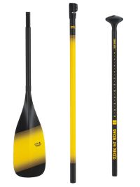 Riding Not Hiding Paddle Elite Series -Yellow | 100 carbon 3 piece adjustable paddle