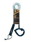 Gladiator Teal 8' Coiled Flat Water Leash